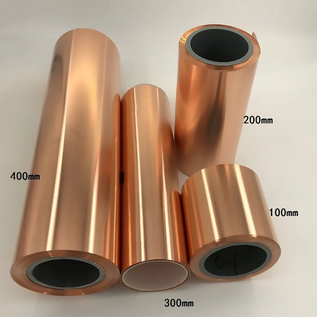 

1 Meter Width 10-400mm 99.99% Pure Copper Foil Strip High Purity T2 Red Copper Shielded Sheet Roll Thickness 0.01mm -1mm