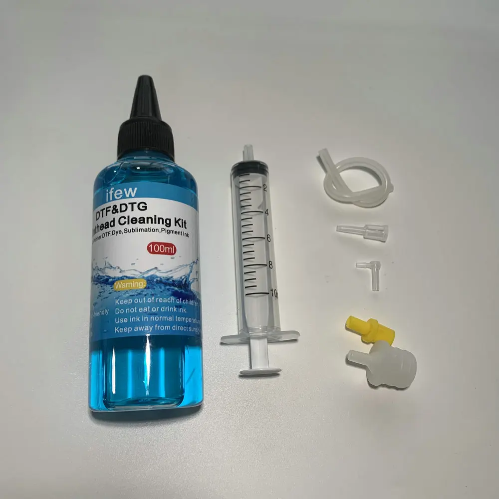 

Sublimation Ink Syringe Printer Cleaning Kit Liquid Washer Clean Print Heads Printhead Tool Pigment Dye Clean Set For Epson HP