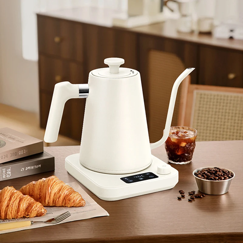 Bouilloire électrique 1000ML, Pot électrique à col de cygne, bouilloire électrique intelligente à température constante, bouilloire versée
