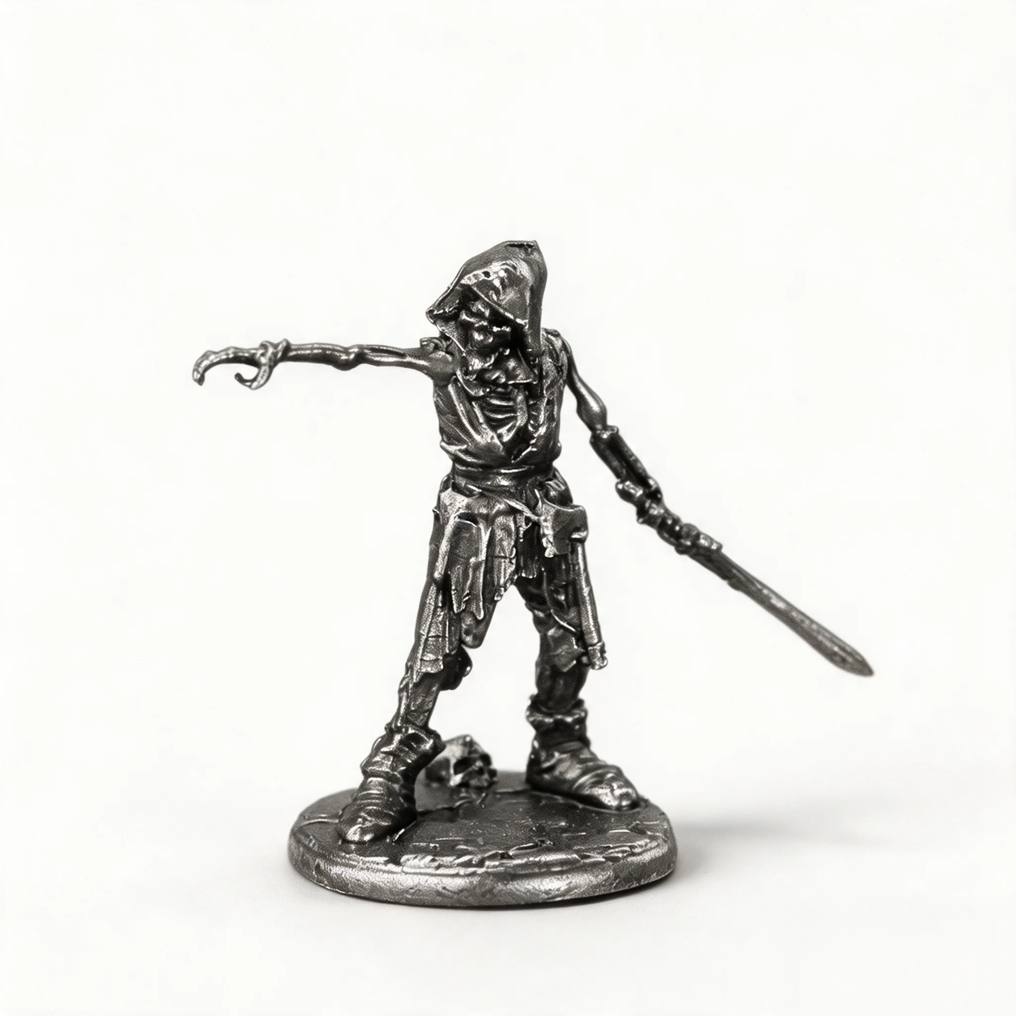 Viking Skeleton Warrior Metal Miniature Figurines Tabletop Ornament Car Decor Collectible Gift For Men
