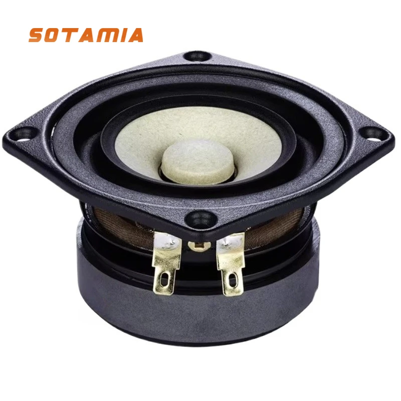 

SOTAMIA 1PCS 3 Inch Full Range Speaker 8 Ohms 14 Watts Long Stroke Rubber Side Large Magnet HiFi Fever Speaker