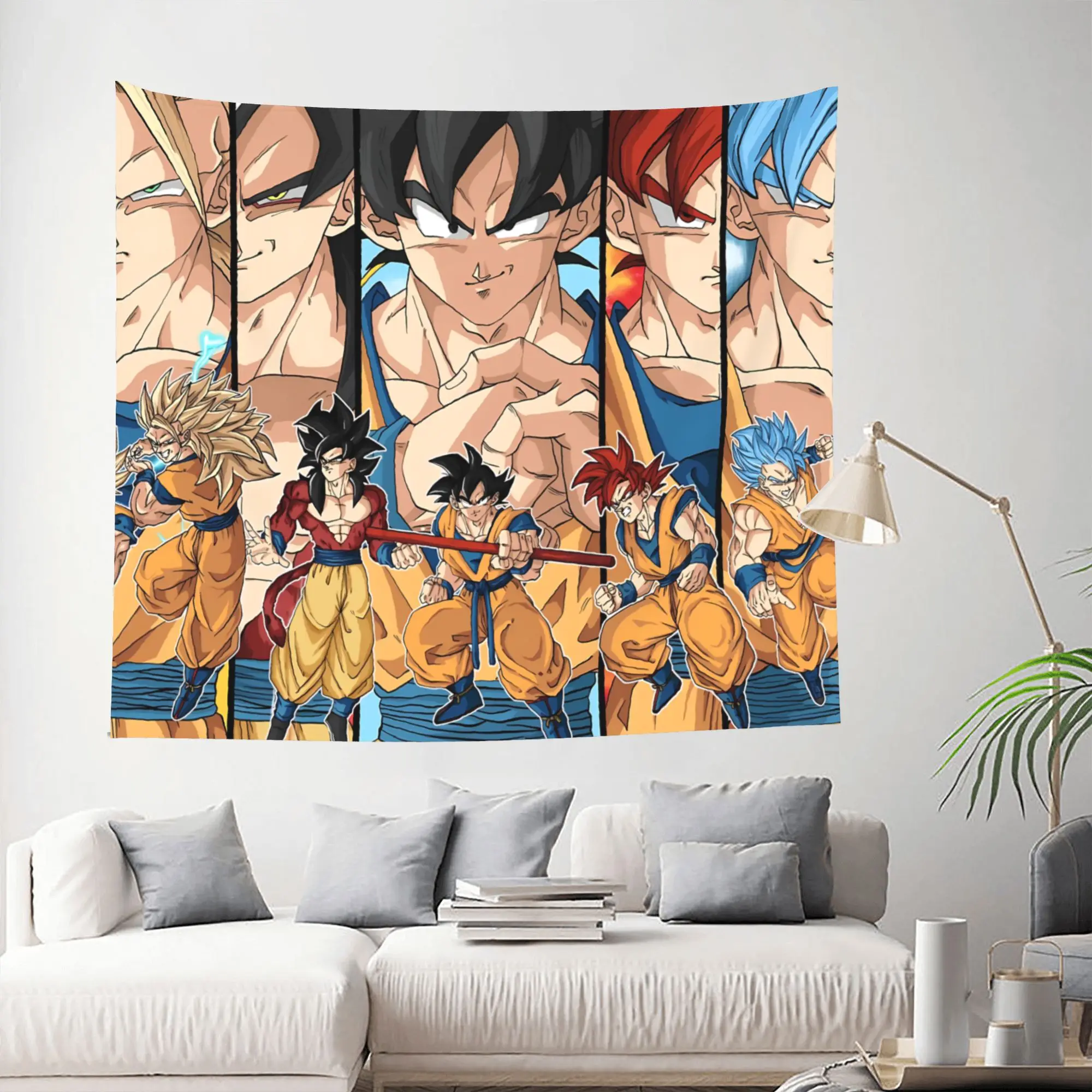 Customized Dragon Ball cutecore Tapestry Bedroom Decoration  Wall Hanging Blanket Tapestry Cool Stuff For Room