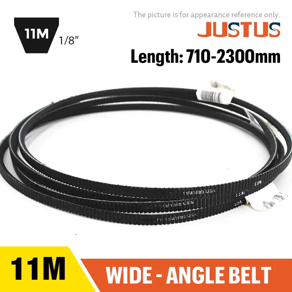 

GATES 11M Wide-angle belt 710-2300mm For Harbor Freight Lathe Drive Belt Transmission Triangle Belt