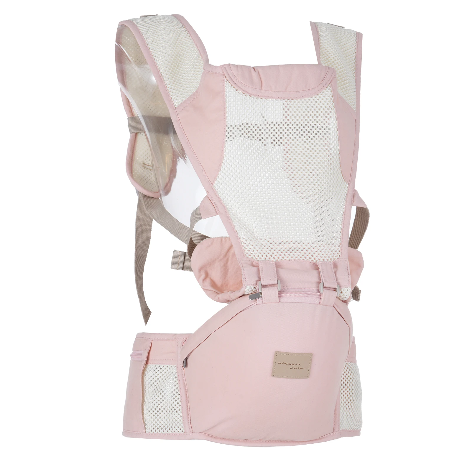 

All-Position Baby Carrier with Hip Seat Lumbar Support, Angled Waist Stool, Soft and Breathable, for 3-36 Months Infant to Toddl