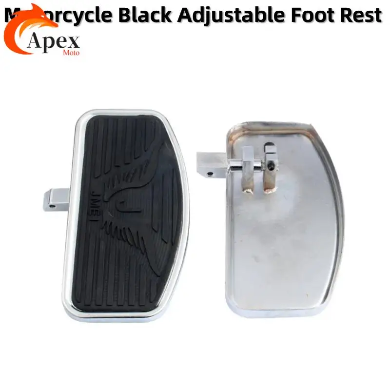 

Black Motorcycle Adjustable Floorboard Front Footboards Driver Footrest Pad Steel For Honda VTX1300 VTX1800 VL400 C50