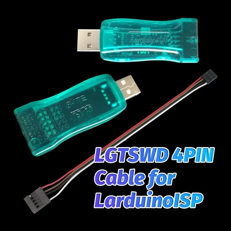 Programador de larduinoisp para o uso da série de lgt mcu interface swd para lgt8f328p ssop20/lqfp32/lqfp48 throuth software de ide de rduino