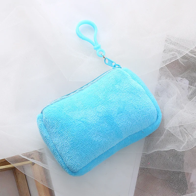 

Round Plushd Coin Purse Girl Cute Anime Print Kid Wallet Earphone Keychain and Bank Card Storage Mini Pocket Bag