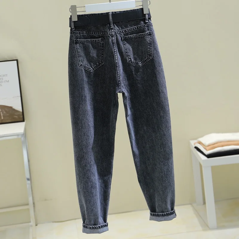 Summer Ankle Length Baggy Harem Jeans Korean Casual Fashion Pantalones Vintage Loose Denim Pants Women Streetwear New Vaqueros