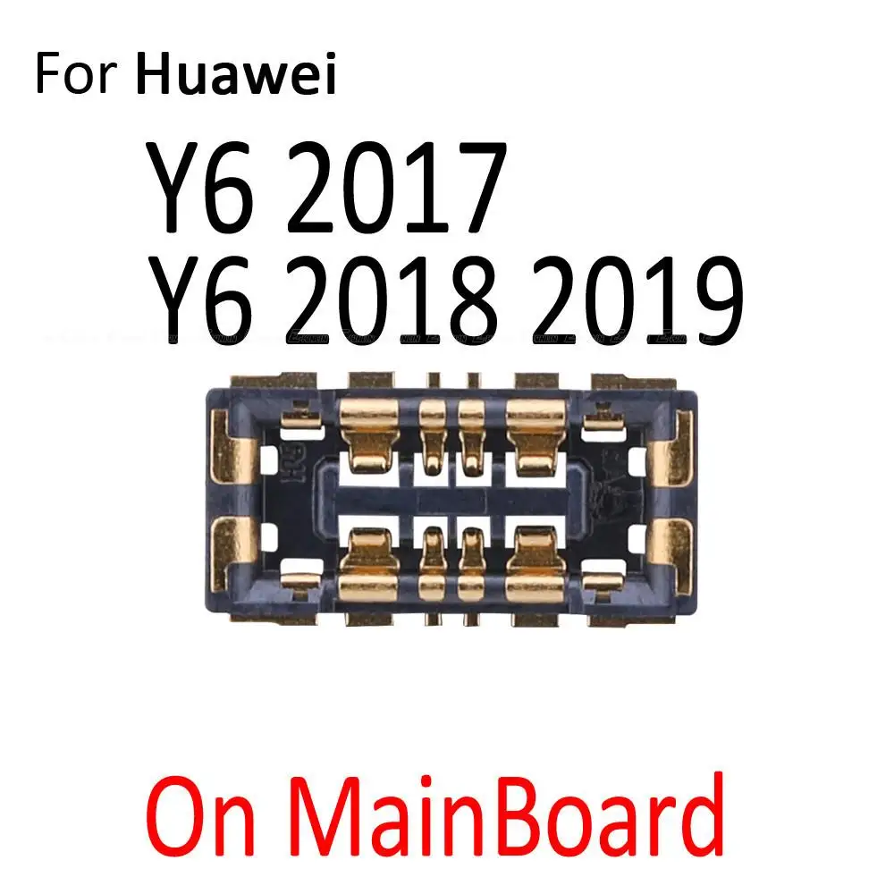 2 قطعة/الوحدة مضمنة FPC موصل البطارية حامل الاتصال لهواوي Y5 لايت Y6 برو Prime 2017 2018 2019 على اللوحة الأم الكابلات المرنة #3
