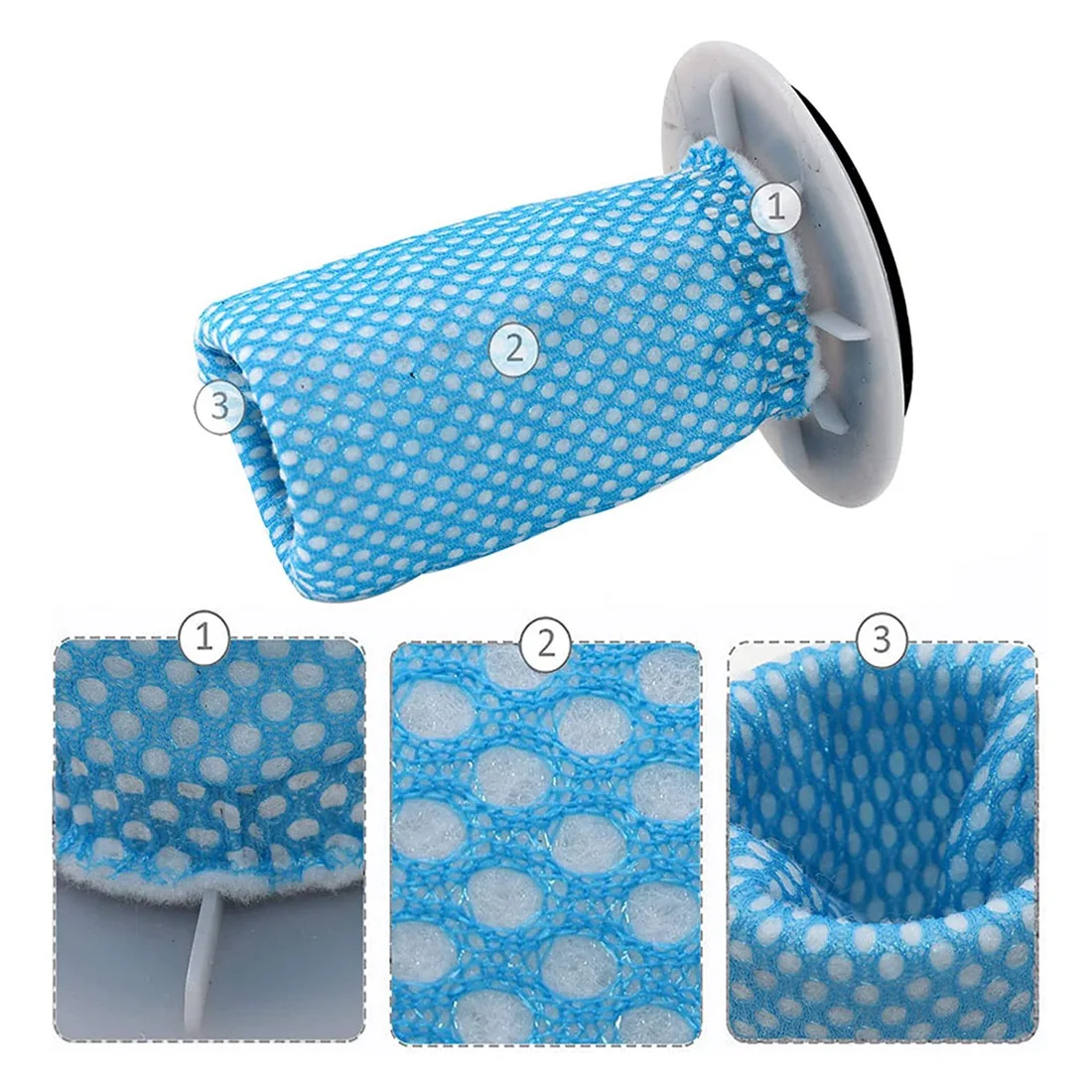 

-A90P Replacement Pre-Filter For Eureka Z0801 VM1704 V1 P3-Lady P81 P5 Pro BP21620A,Reusable &Washable Vertical Vacuum Cleaner