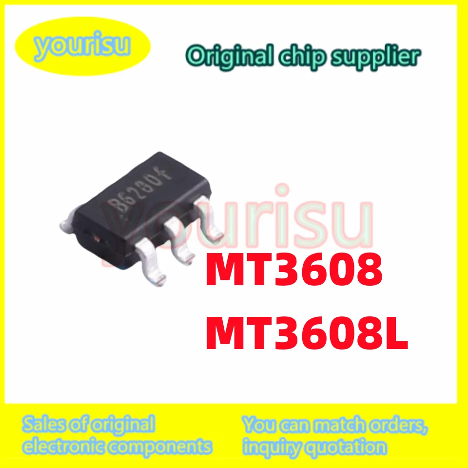 10Pcs/Lot New original MT3608 MT3608L SOT23-6 Marking Code: B6282 high efficiency 1.2MHz 2A boost converter Chip IC