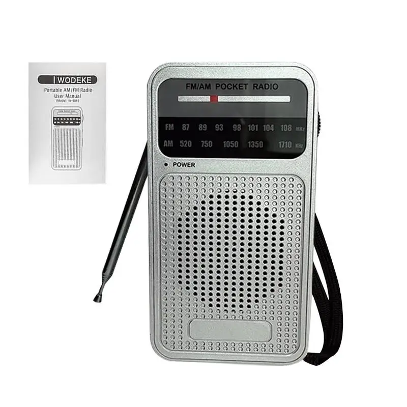 

Transistor Radio Battery Operated Pocket FM Radio Battery Operated Electronics with Pointer Wireless Speaker for Travel Home
