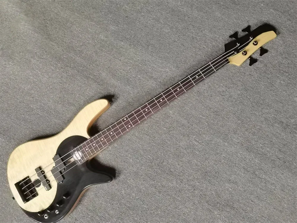 4 Strings Electric Bass Guitar With Rosewood Fretboard Black Hardware Customization Service