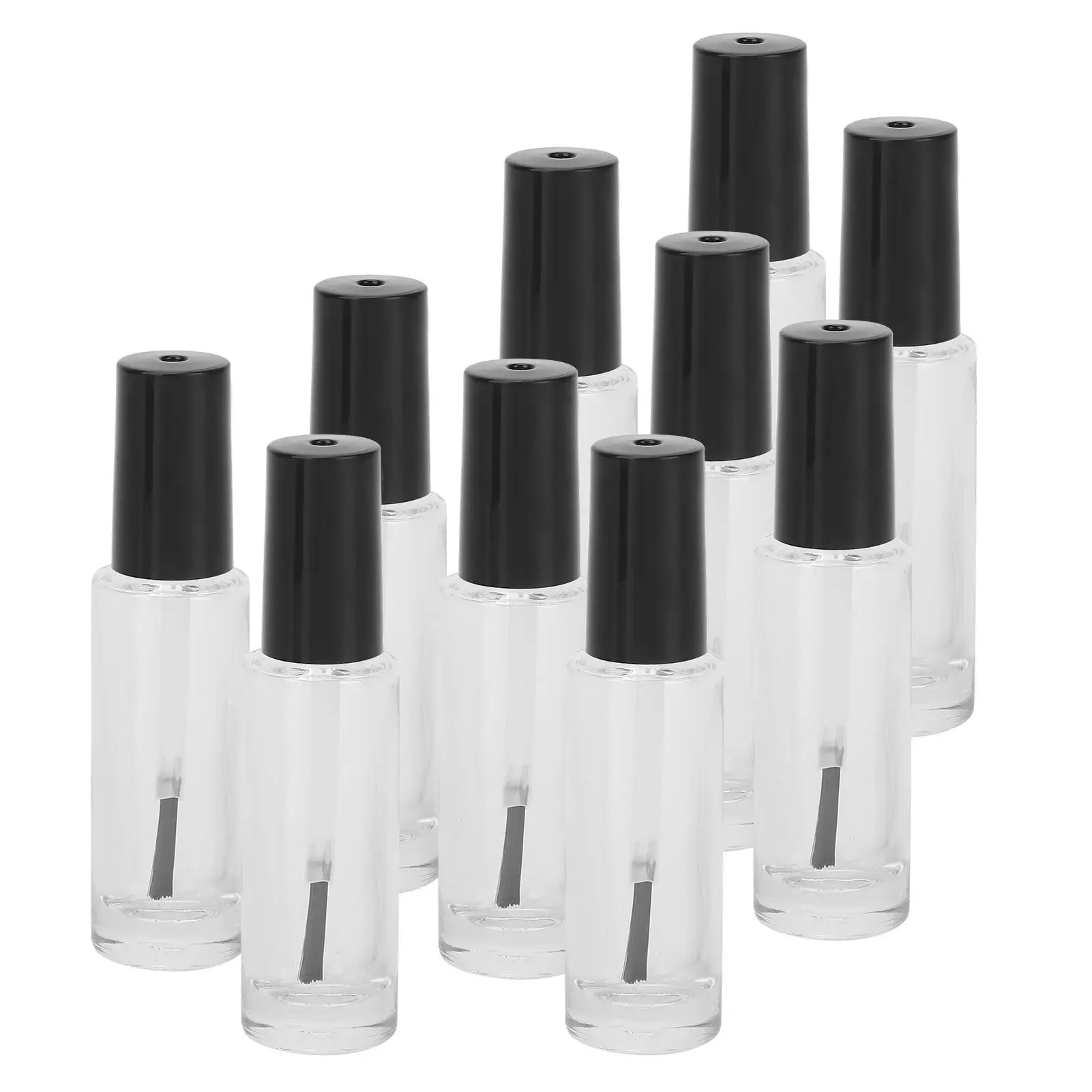 Nail Polish Glass Bottle with Brush for storing Nail Polish and Paint at for home Ideal for DIY Beauty Projects