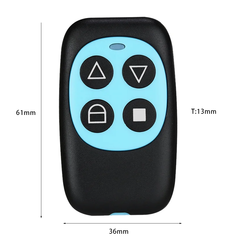 Multi Frequency 250-450MHz 860-915MHz 4 Buttons RF wireless Remote Control Clone Code Duplicator for Garage gate door Opener