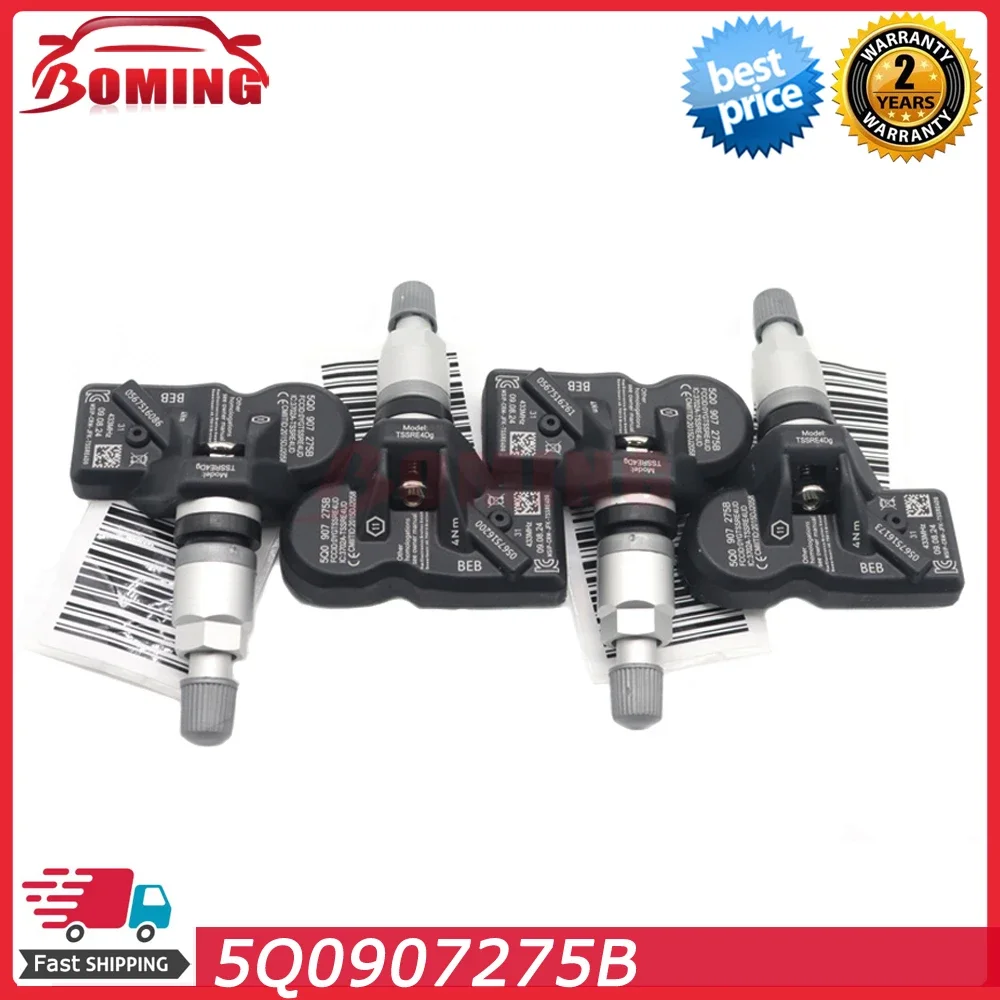 

Car TPMS Tire Pressure Sensor 5Q0907275B For Volkswagen Tiguan L 2016-2023 Golf 2009-2023 Touareg Passat 2014-2023 433MHz