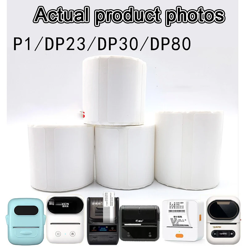 20-50mm Thermal Label Paper for Multipurpose Use - Waterproof & High - Quality for Barcode Printing, Office, and DIY Crafts