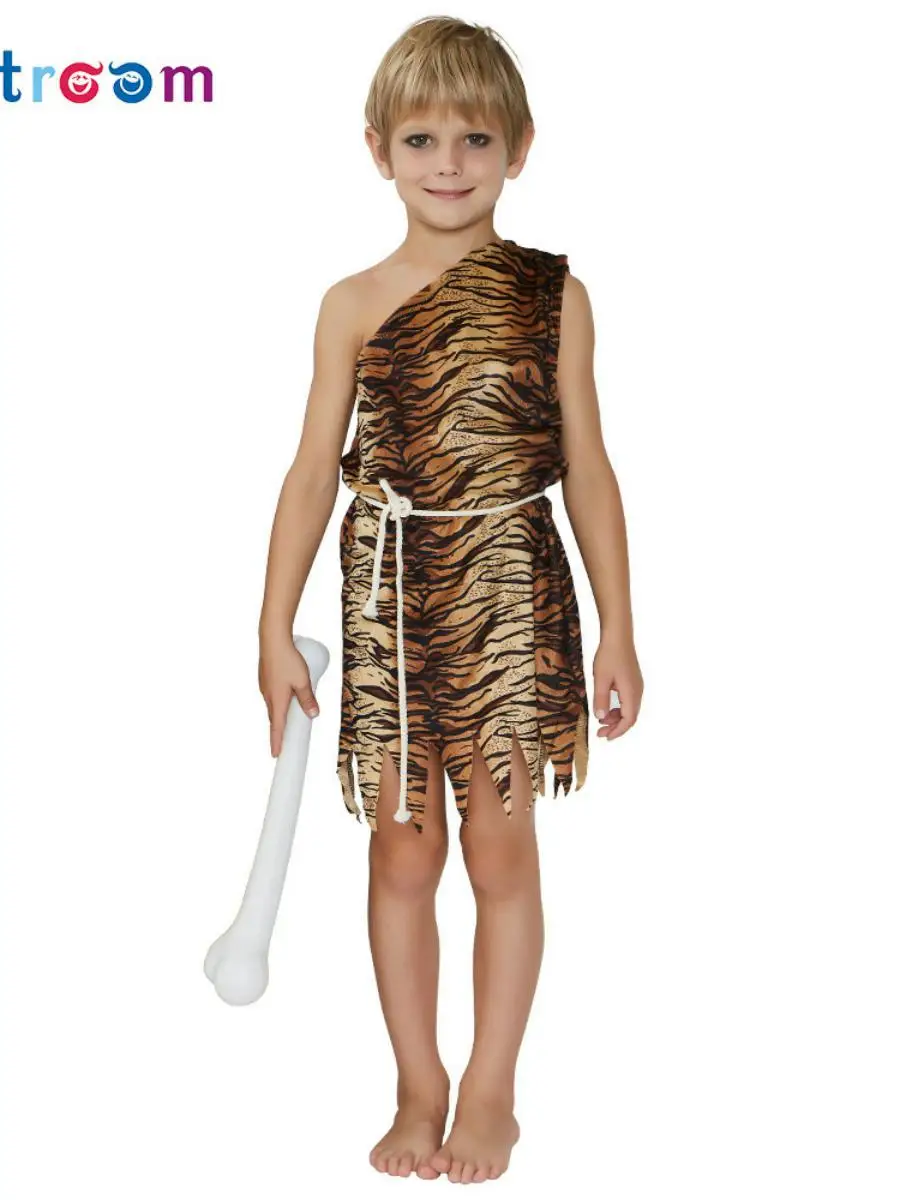 زي تنكري للأطفال لعيد الهالوين، زي أصلي لصبي هندي للعروض المسرحية، زي تقليدي عرقي للمسرح