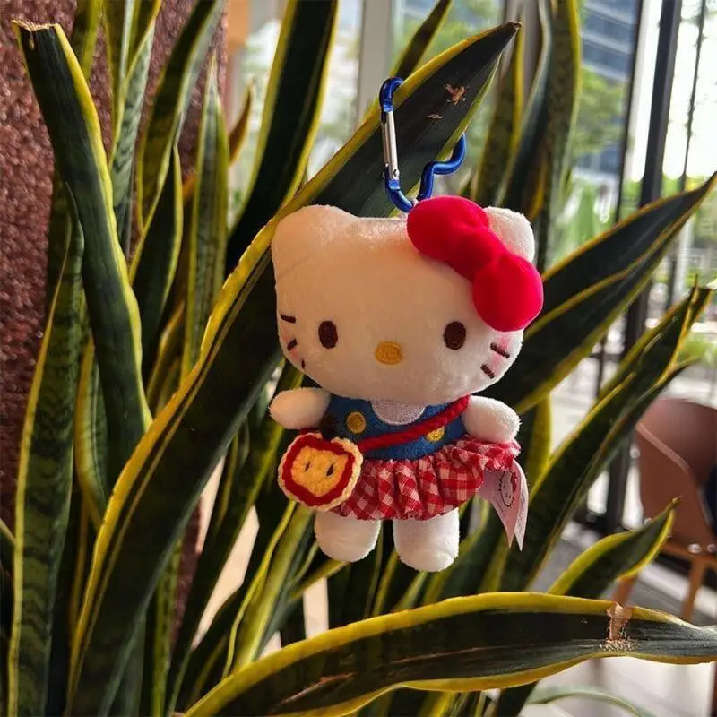 Sanrio Filling Doll Toys Hello Kitty Cartoon Plush Soft Backpack Pendant Kawaii Creative Ornament Cute Birthday Gift for Girls