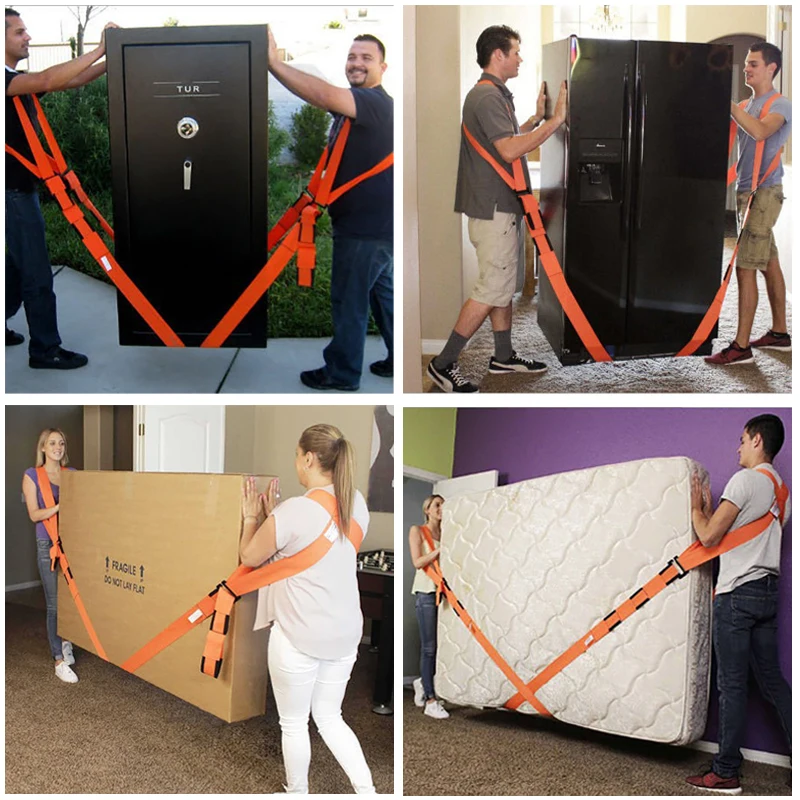 The Strap-Type Lifting Belt Is Adjustable And Suitable For Moving Heavy Items Such As Sofas, Mattresses, Refrigerators, Etc