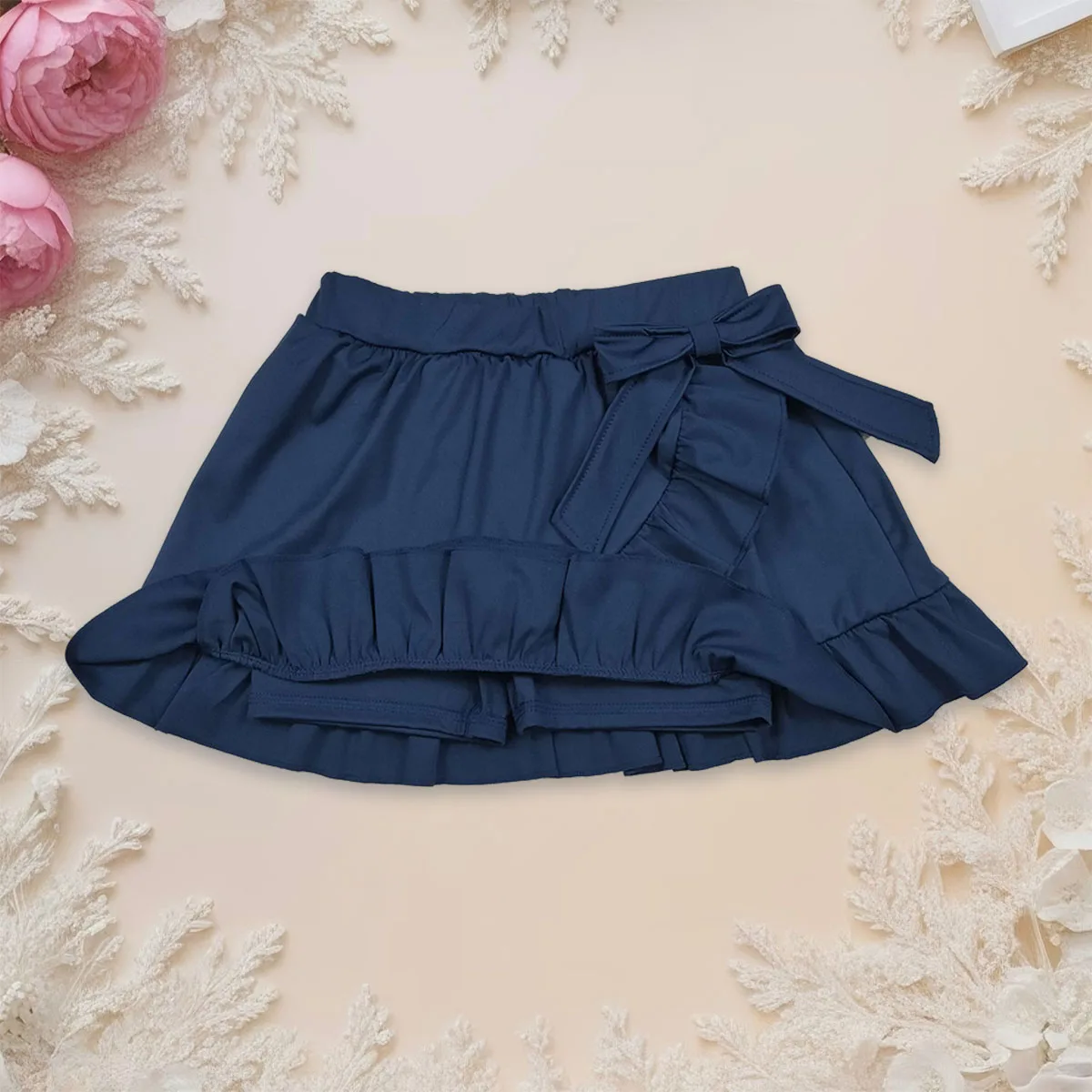 

Kids Children Active Skort Clothes Breathable Baby Girl Navy Yoga Active Ruffle Mini Skirt Toddler Athletic Clothing Wholesale