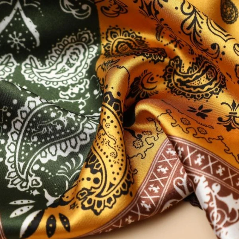 Enveloppement carré imprimé Paisley, bandeau élégant, doux et confortable pour femmes et hommes, enveloppe polyvalente décontractée pour un usage quotidien,