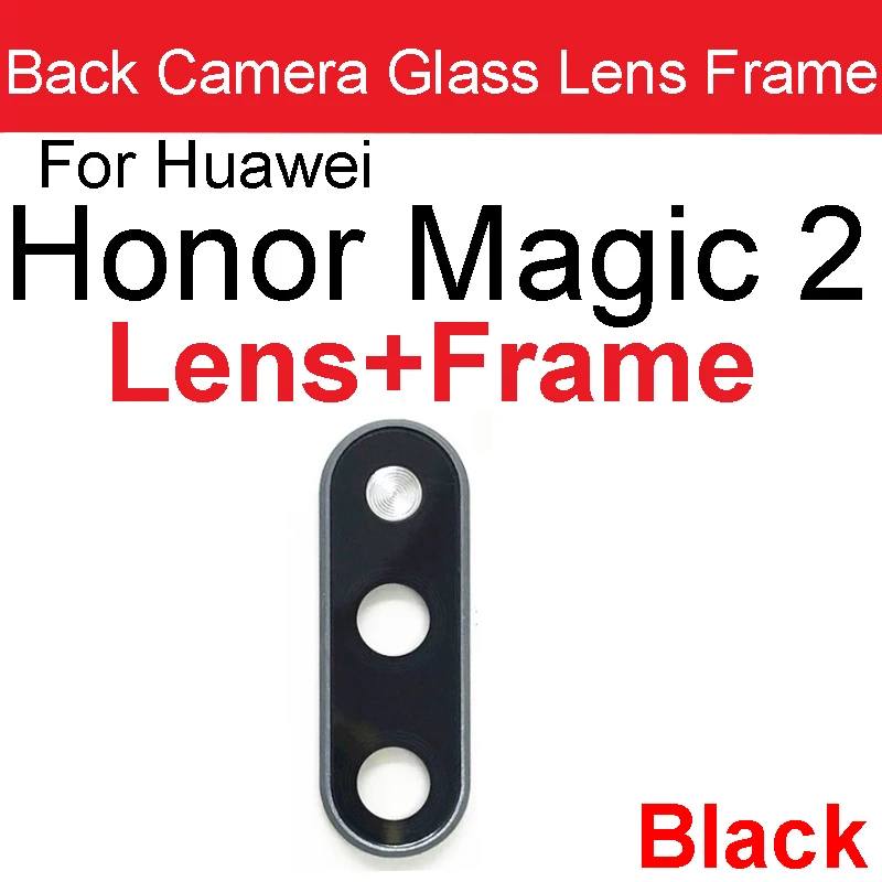 Rear Camera Lens Glass For Huawei Honor Magic 2 Big Small Back Camera Lens Glass and Frame Holder Cover Sticker Repair Parts