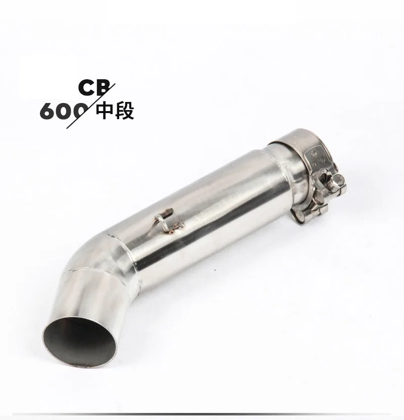 Motorcycle Exhaust middle pipe stainless steel Muffler link pipe section adapter pipe Slip On for Hornet 600 CB600F