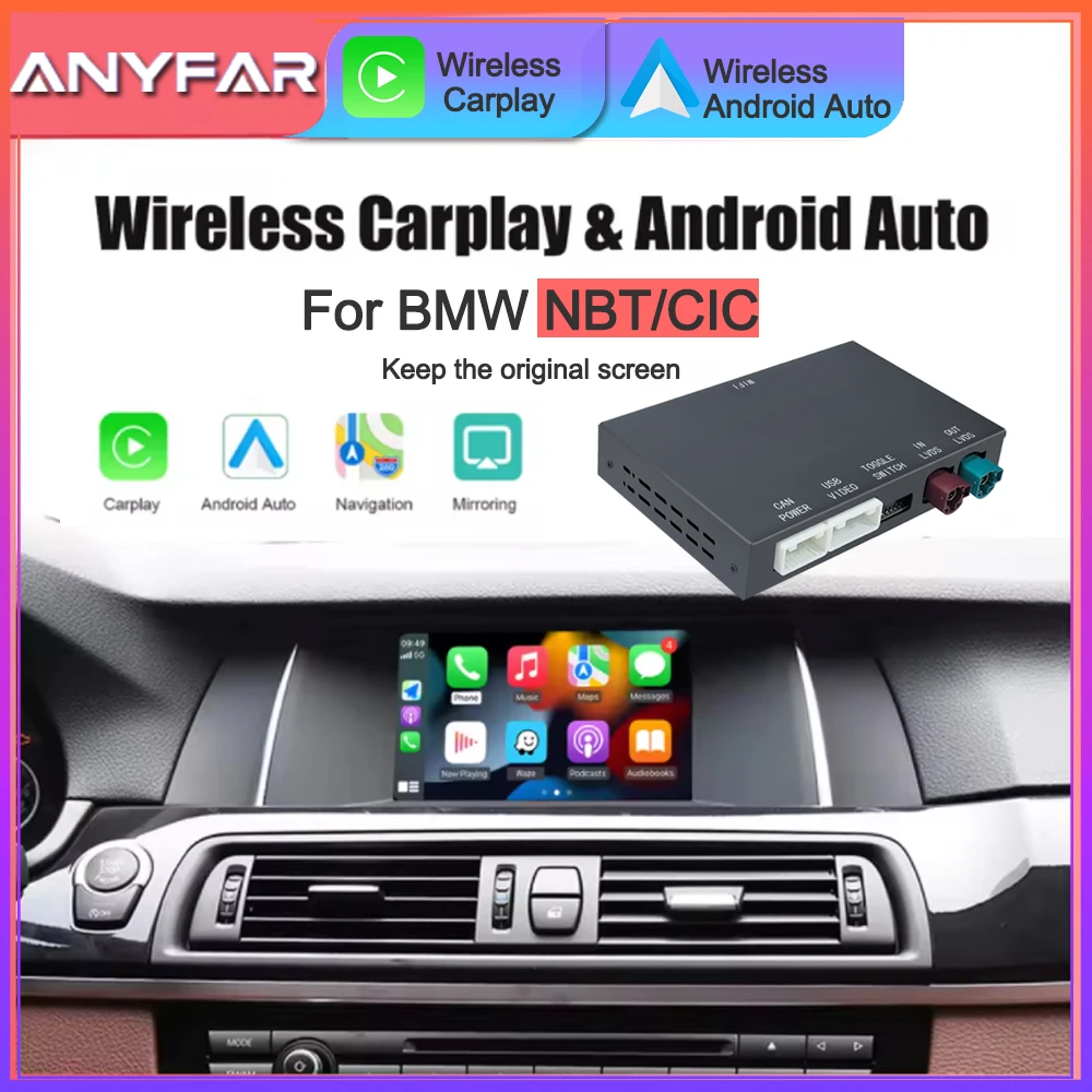 Drahtloses CarPlay Android für BMW NBT CIC-System AirPlay unterstützte Kameras