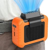6000mAh Portable Waist Clip Fan with 24H Working Time,Rechargeable Battery Operated Personal Hands-free Fan for Work Hiking