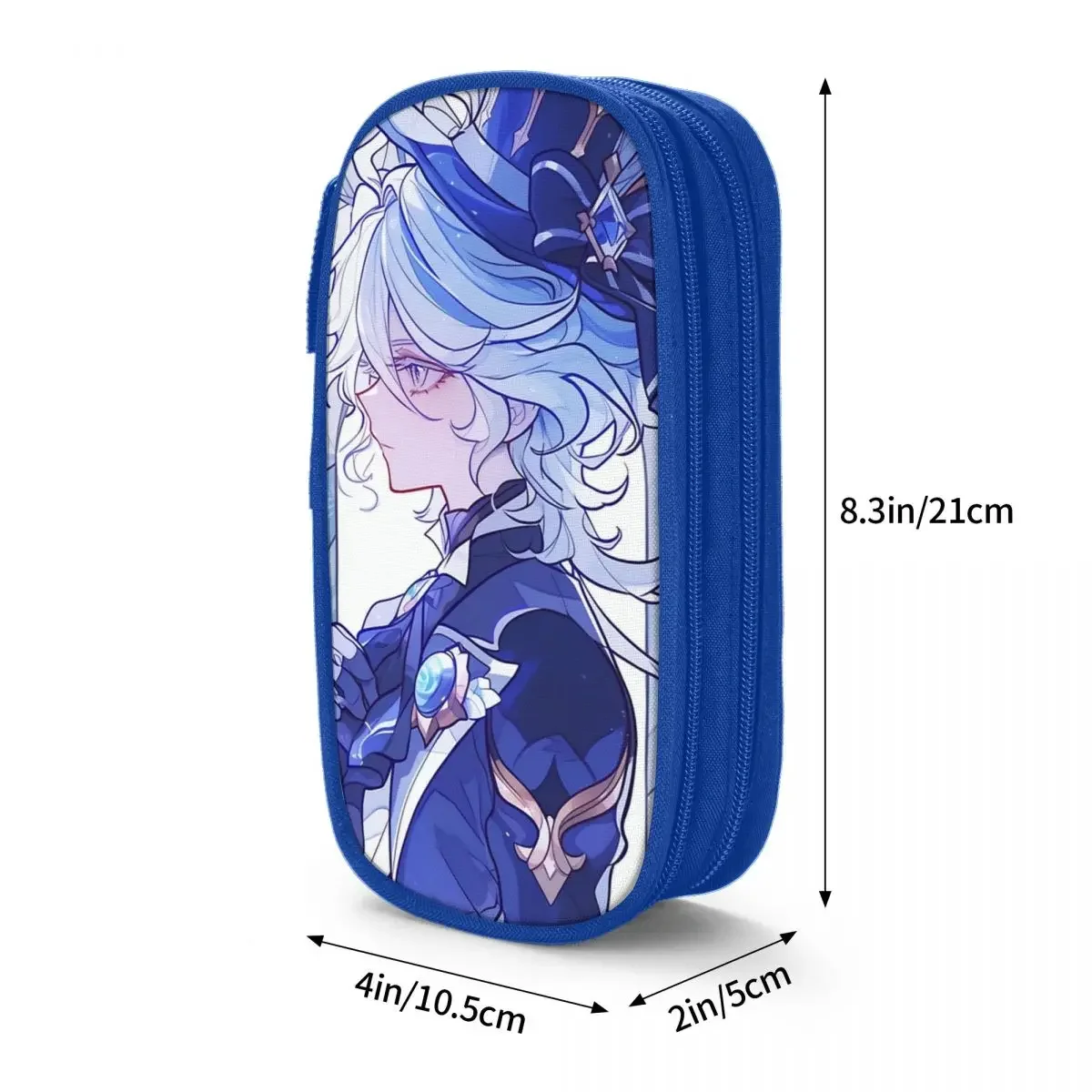 جينشين تأثير الزجاج الملون فورينا مقلمة صندوق القلم أكياس فتاة صبي تخزين كبير الطلاب مدرسة هدية pencelcases