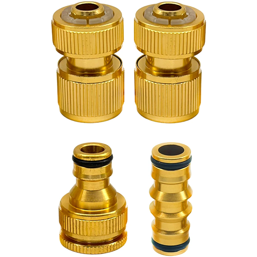 4 Pack Quick Connect Garden Hose Fittings 4-Way Splitter With Standard  Quick Connect For Garden Pipes Accessories
