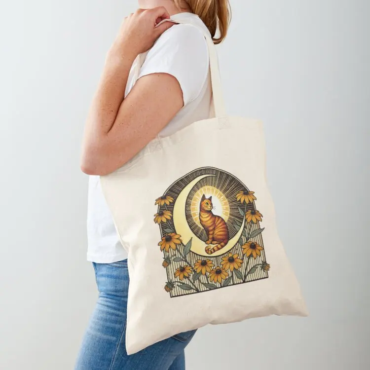 

Ginger Cat Tote Bag the tote bag large size bags cute pouch bag shopping bags foldable