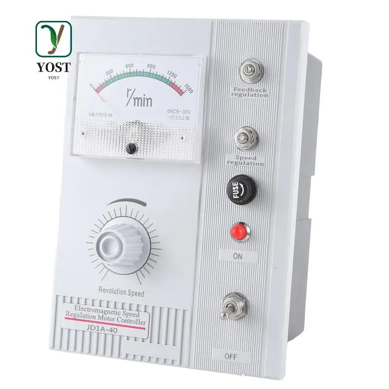 

YOST-Jd1a-40 Ac Motor Speed Controller 15-40Kw Dc 90V 5A Motor Speed Pinpoint Regulator 132-1320Rpm Controller Ip55 Dustproof