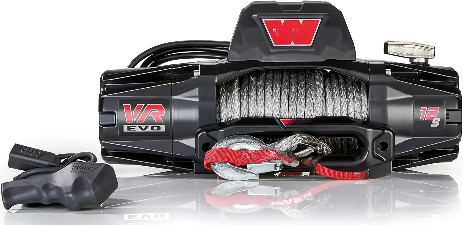 103255 VR EVO 12-S Electric 12V DC Winch with Synthetic Rope: 3/8