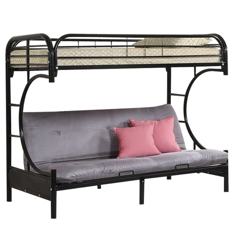 Folding sofa, double decker bed, adult child mother bed, iron bed, top and bottom bunk, iron frame bed