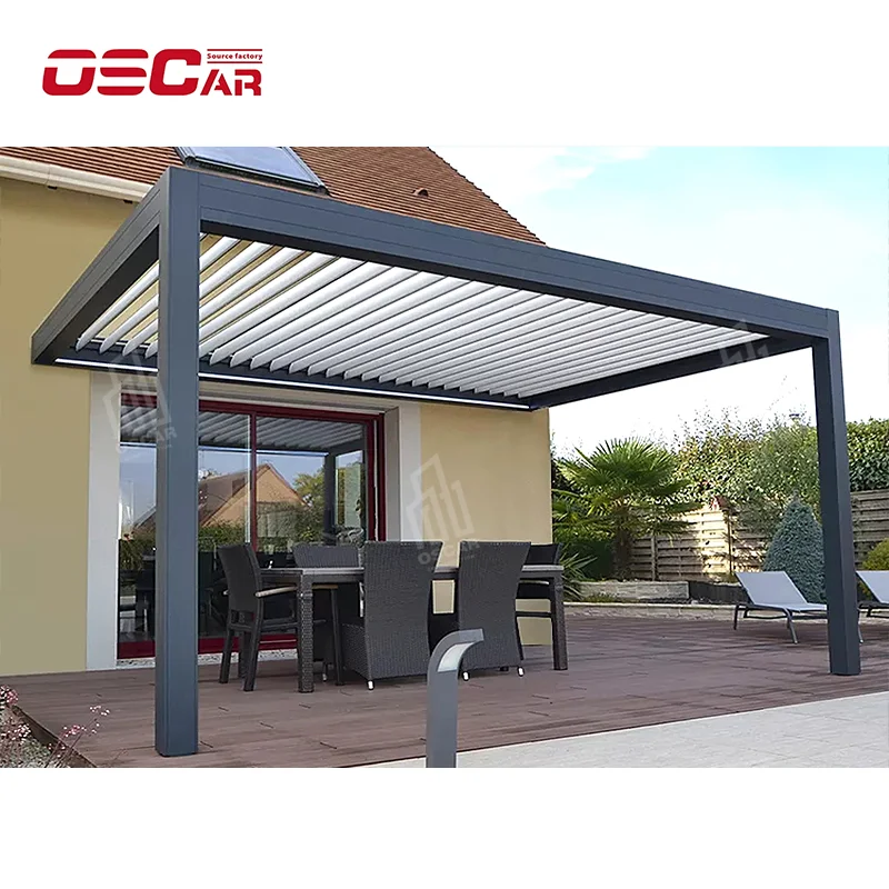 NUOTUO China export manufacturer high quality competitive price electric aluminum pergola aluminium pergola gazebo