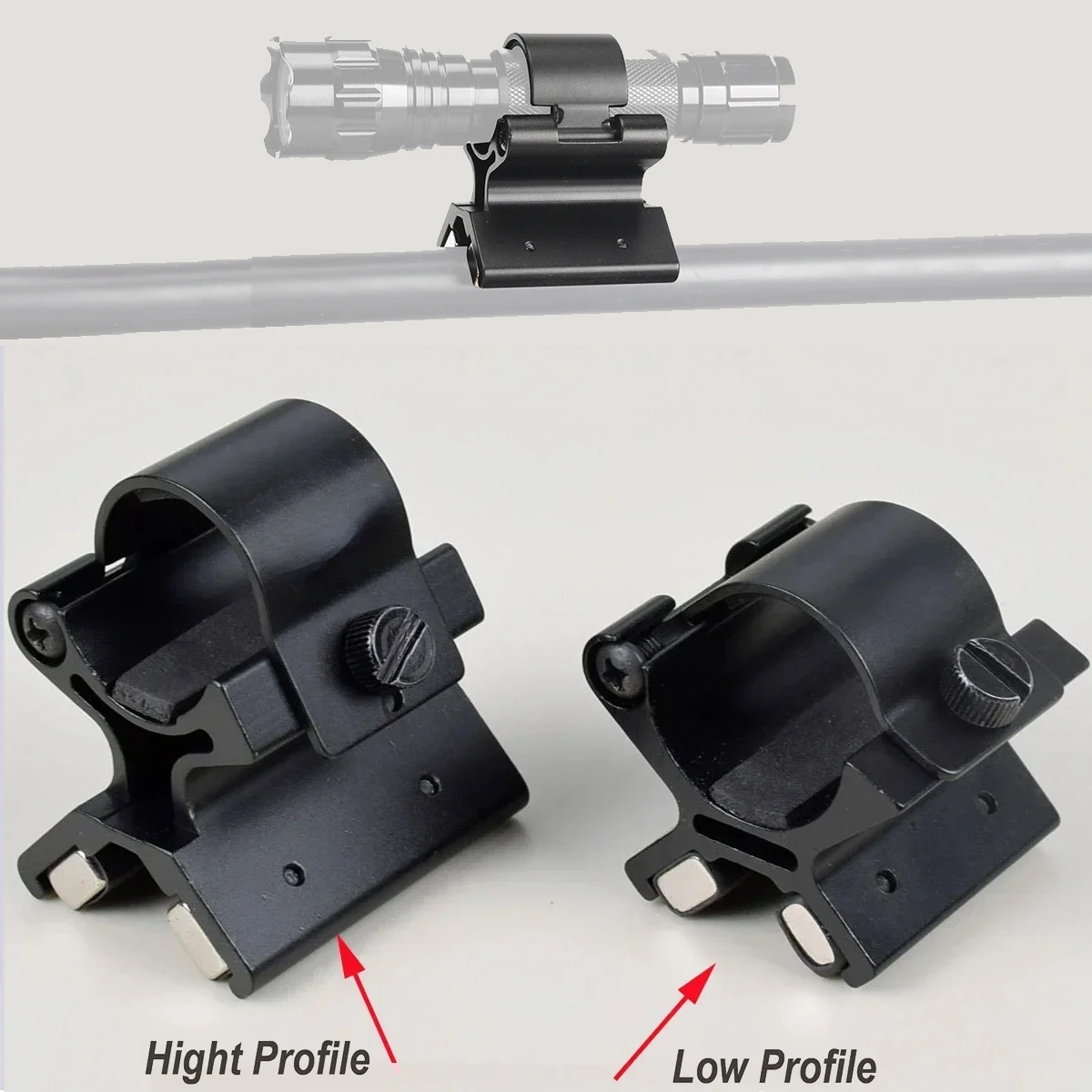 Nuovo cannocchiale magnetico supporto per pistola magnete supporto per torcia supporto forte torcia Laser staffa per Lanterna accessori per la caccia