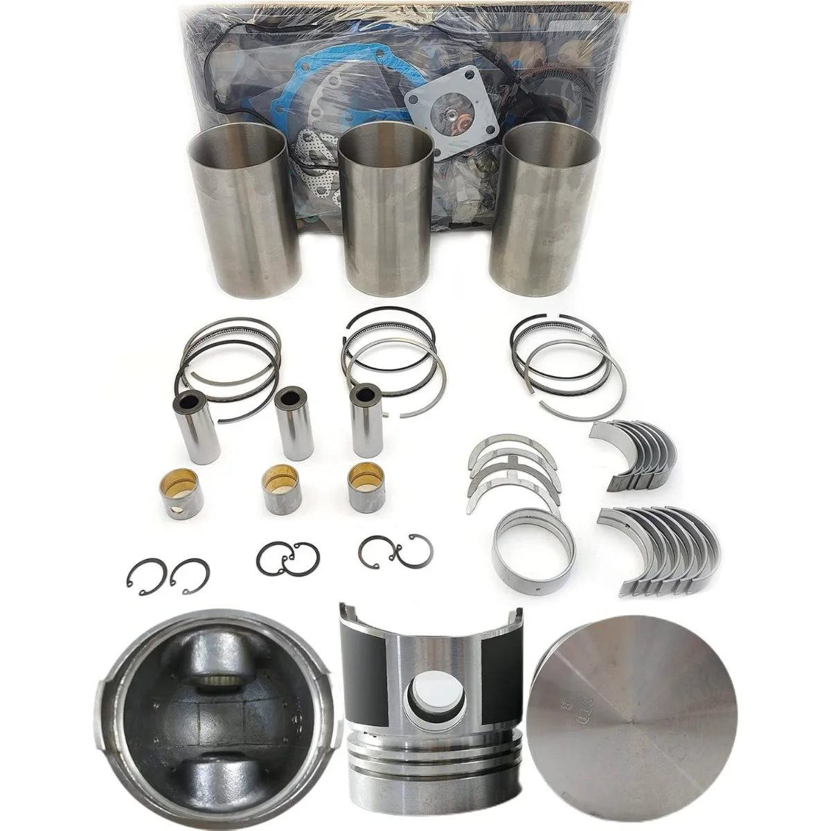 

D1102 Engine Overhaul Rebuild Kit (No valve set) Compatible For Kubota D1102 Engine L2050DT L235 L235DT L235F L1802 Tractor
