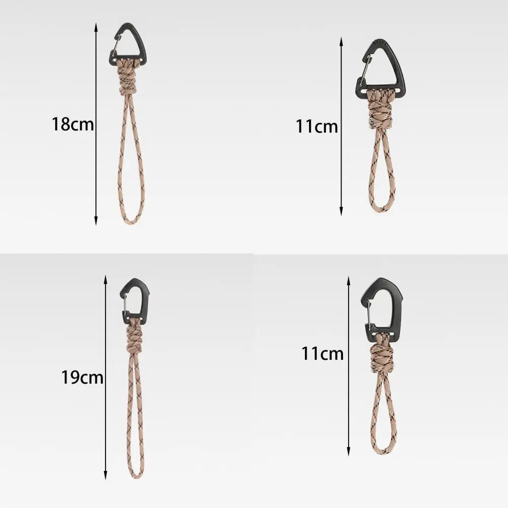 

Reusable Key Chain Lanyard Anti-Loose Key Lanyard Strong Load Bearing Wrist Hook Camping Key Lanyard Suspend