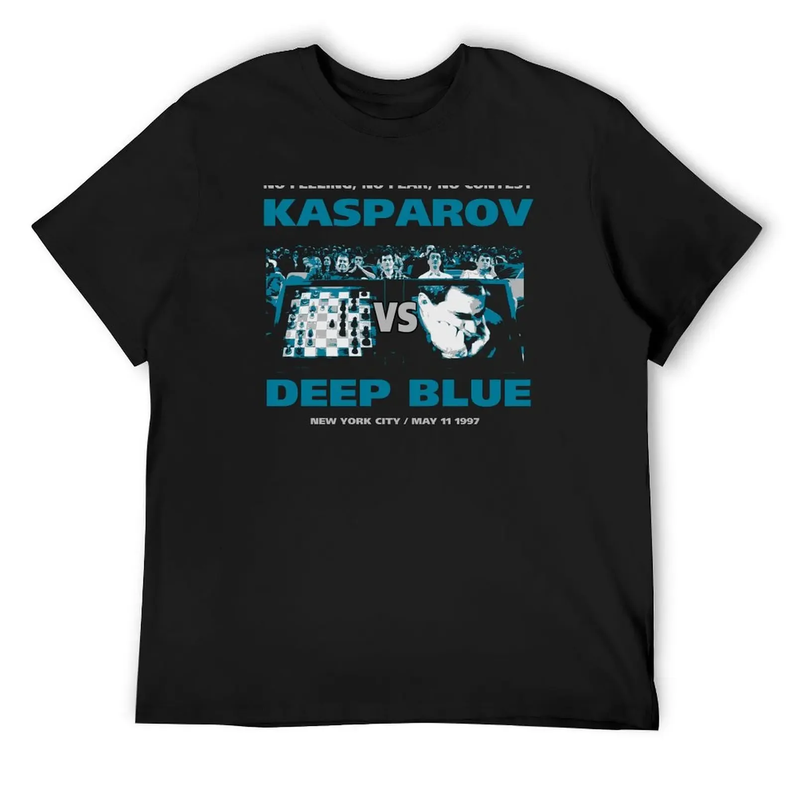 KASPAROV VS DEEP BLUE T-Shirt graphics heavyweights plus sizes aesthetic clothes mens funny t shirts