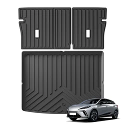 for MG 4 MG4 EV 2022-2024 TPE 3D Car Cargo Liner Trunk Pad Black All Weather Waterproof Accessories Left Wheel Drivet
