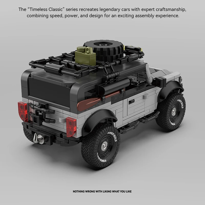 1:32 MOC vehículo todoterreno técnico de bloques de construcción modelo velocidad coche de carreras ladrillos montaje juguete niños regalo de Navidad PB8812