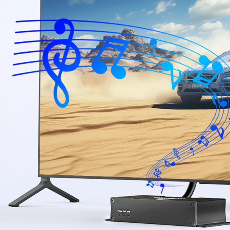 4K 60Hz -Compatible KVM Extender Over IP Rj45 Cat6 USB Ethernet Extender 60M/196FT For NVR Camera Monitoring EU PLUG