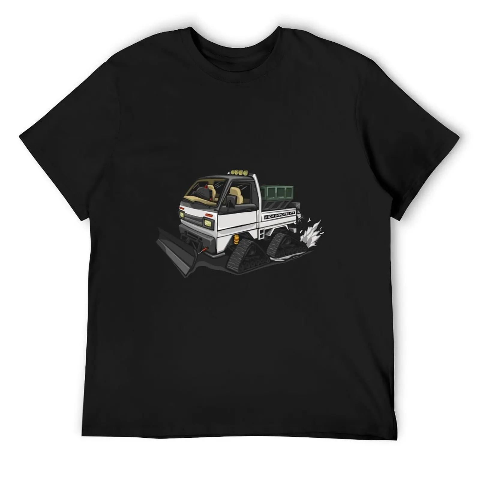 Winter Kei Truck w/ Plow & Tracks in the Snow T-Shirt plus size clothes oversized t shirt Men's t-shirts