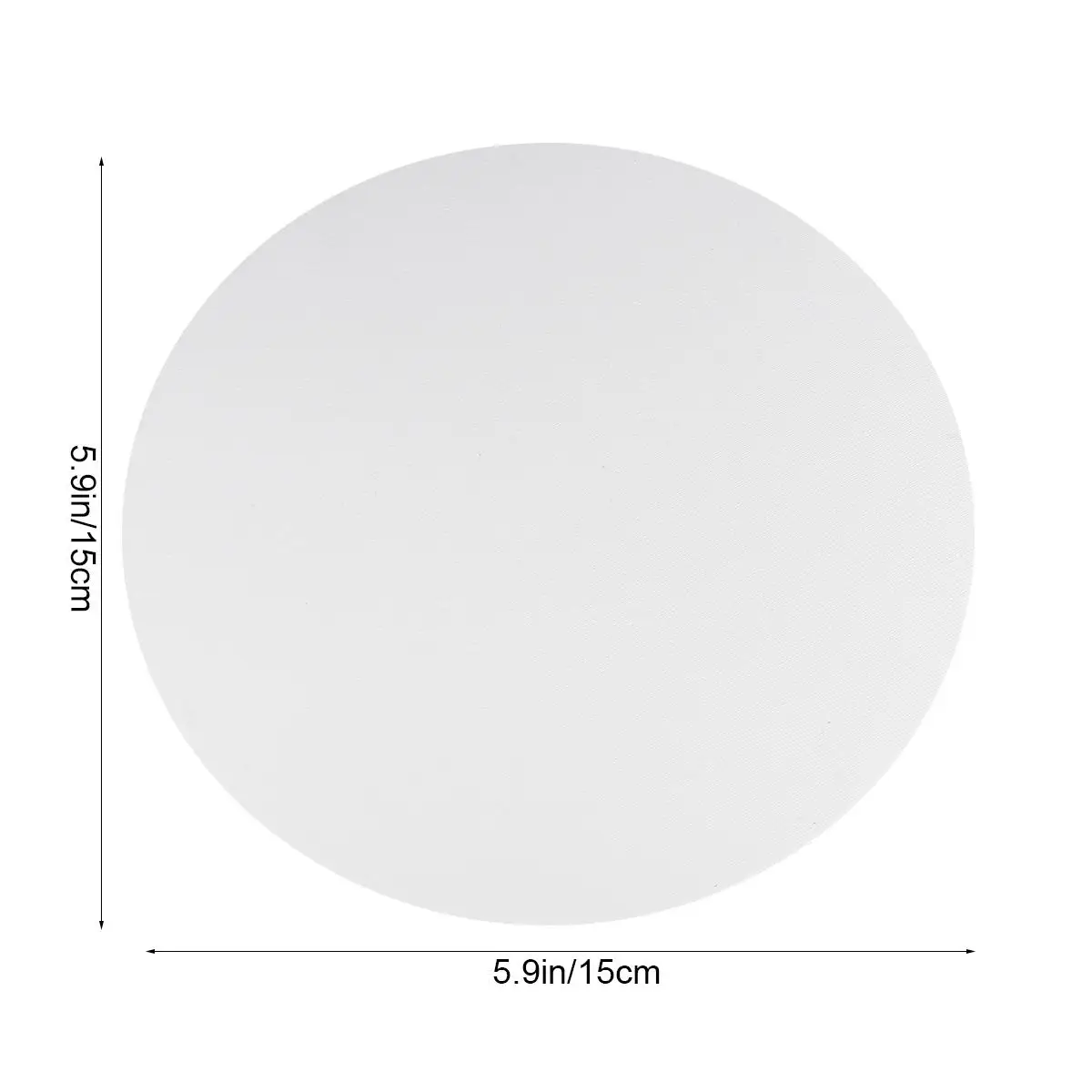 

6PCS 15CM Round Canvas Drawing Board Premium Art Painting Board Artist Round Shape Canvas Board Oil Paint Canvas Sketchpad (Whit