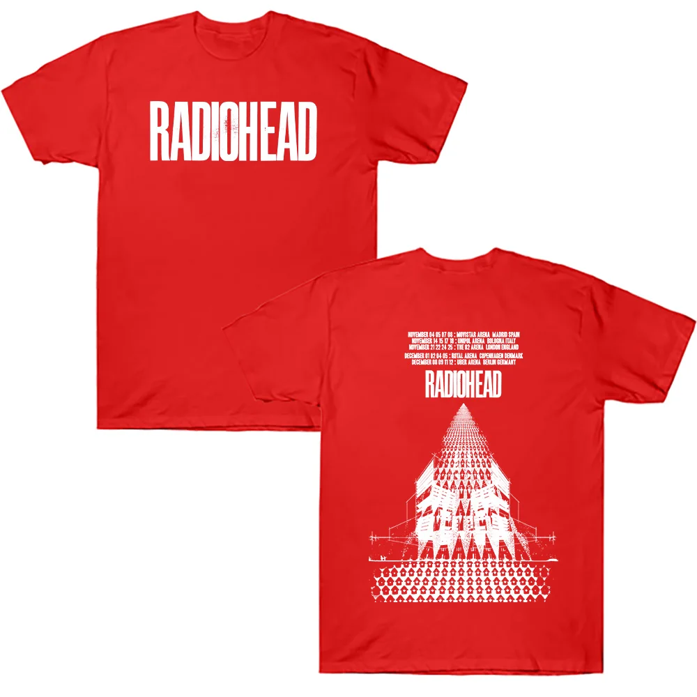 Radiohead Return To The Road European Tour T-Shirts Mode Baumwoll-T-Shirt Sommer Neu Harajuku Männer Frauen Streetwear Punk Trendy – Detail 7