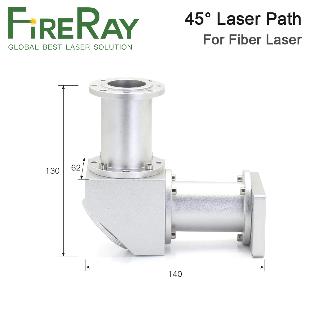 تحويل FireRay-Galvanometer ، مسار ليزر لثاني أوكسيد الكربون والألياف ، علامة جزء في الألياف ، التعليم بالليزر ، آلة الحفر ، 45 درجة