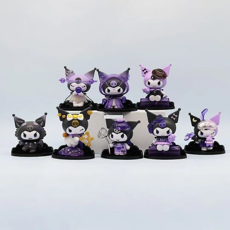 Sanrio Kuromi boîte aveugle loup-garou série tuer figurine poupées figurines d'anime sac Surprise modèle mignon Fans Collection jouet