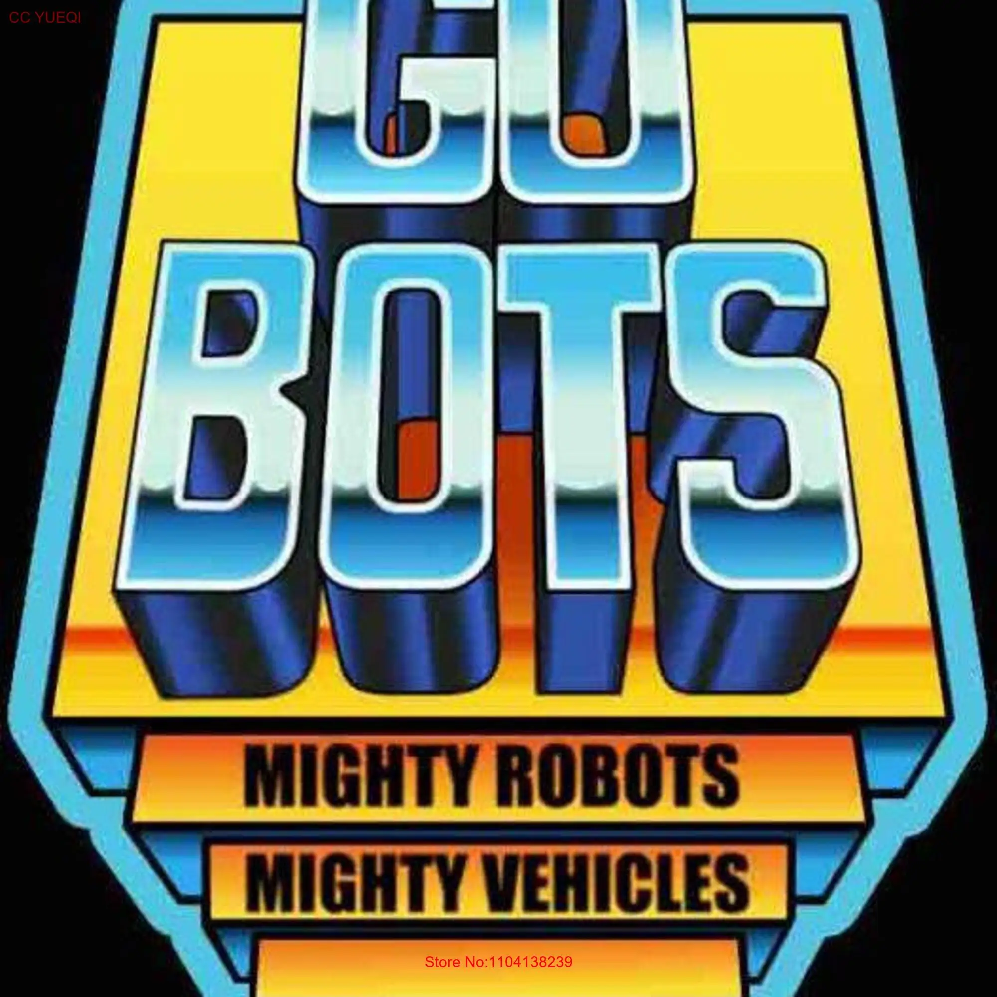 Go bots 80s toys cartoon retro style t shirt small to 3XL long or short sleeves